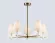 Люстра на штанге Ambrella Light High Light Ceramo Classic LH75044, Латунь, Белый, Металл