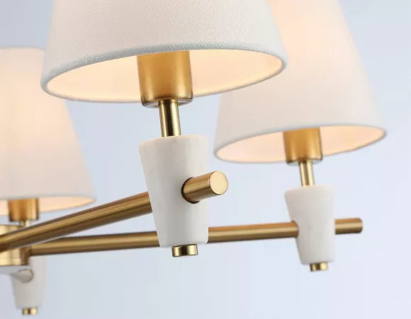Люстра на штанге Ambrella Light High Light Ceramo Classic LH75044, декоративные элементы крупным планом Люстра на штанге Ambrella Light High Light Ceramo Classic LH75044, декоративные элементы крупным планом