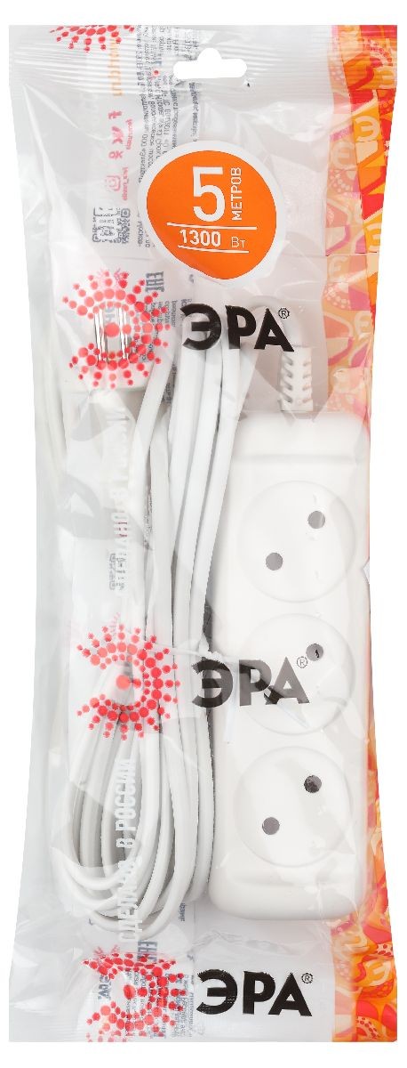 Удлинитель электрический Эра UX-3-5m Б0035749