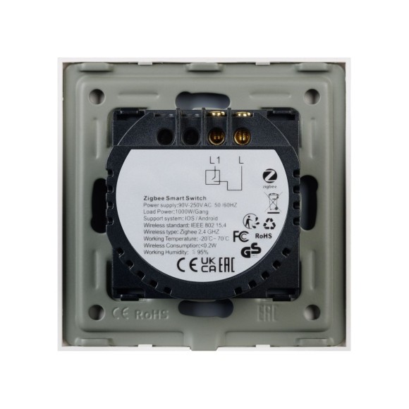 Выключатель сенсорный Arlight SWT-OMALI-S01-ZB-GD (250V, 10A, Zigbee) 050037