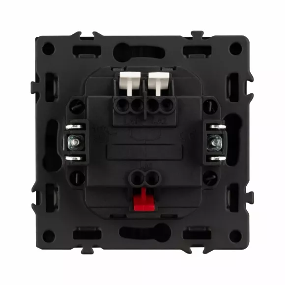 Выключатель 2 кл софт-тач черный оникс Arlight SWT-MK02-SFPL-BK (250V, 10A) 054252(1)