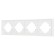 Рамка пластиковая на 4 поста Arlight FRM-TENDO-SFPL-4-WH 054656