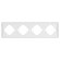Рамка пластиковая на 4 поста Arlight FRM-TENDO-SFPL-4-WH 054656