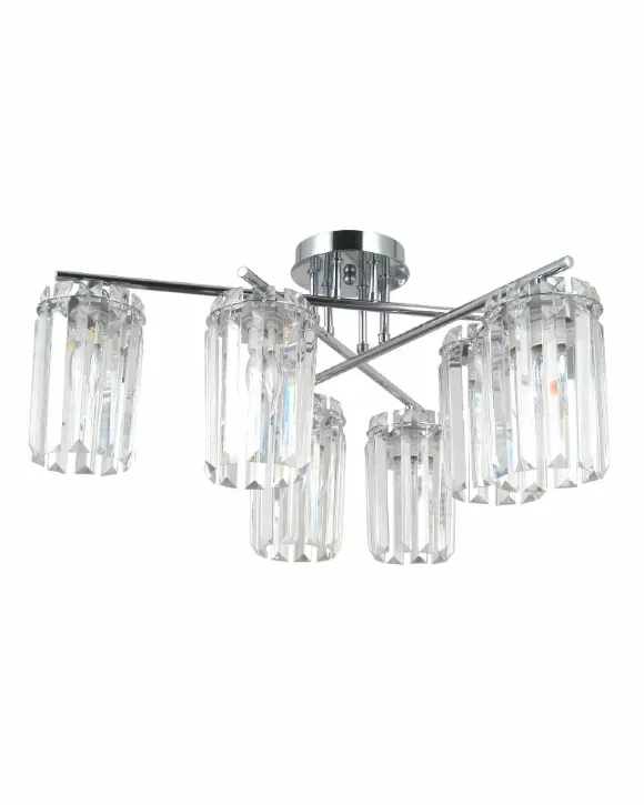 Потолочная люстра Moderli Everly V10753-6C, декоративные элементы крупным планом Потолочная люстра Moderli Everly V10753-6C, декоративные элементы крупным планом