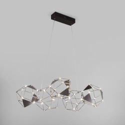 Подвесная светодиодная люстра Eurosvet Uma 90368/5 черный жемчуг