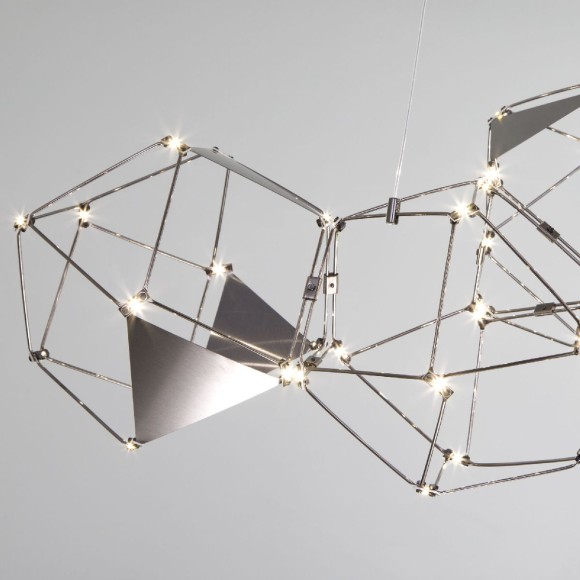 Подвесная светодиодная люстра Eurosvet Uma 90368/5 черный жемчуг