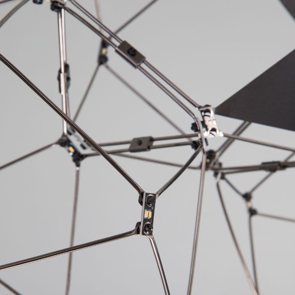 Подвесная светодиодная люстра Eurosvet Uma 90368/5 черный жемчуг