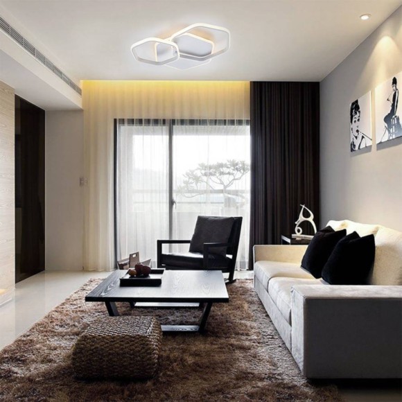 Потолочная светодиодная люстра с пультом управления Escada Satellite 10217/2LED BL