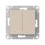 Выключатель 2-клавишный, сх.5, 10АХ, мех., быстрозажим. клем. Systeme Electric AtlasDesign Песочный ATN001251S