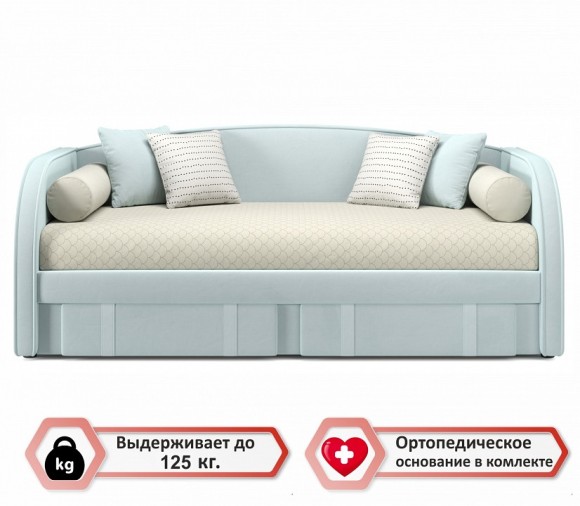 Кровать односпальная Elda 2000x900 c матрасом АСТРА NMB_TE-00003912