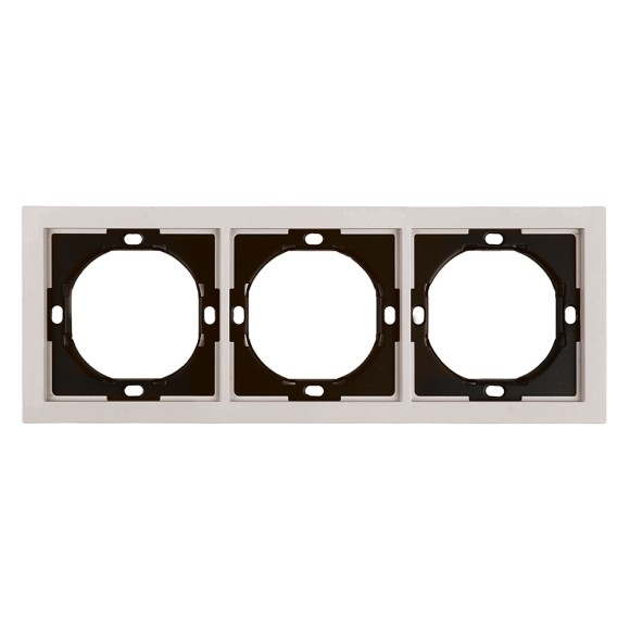 Рамка 3-местная Stekker Мия PFR00-3003-08 пудровый жемчуг 50488