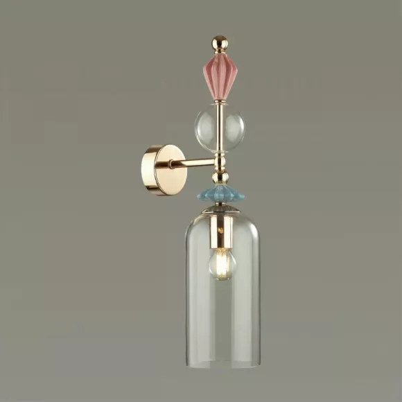Бра Odeon Light BIZET 4855/1WA, Золото, Прозрачный, Металл Бра Odeon Light BIZET 4855/1WA, Золото, Прозрачный, Металл