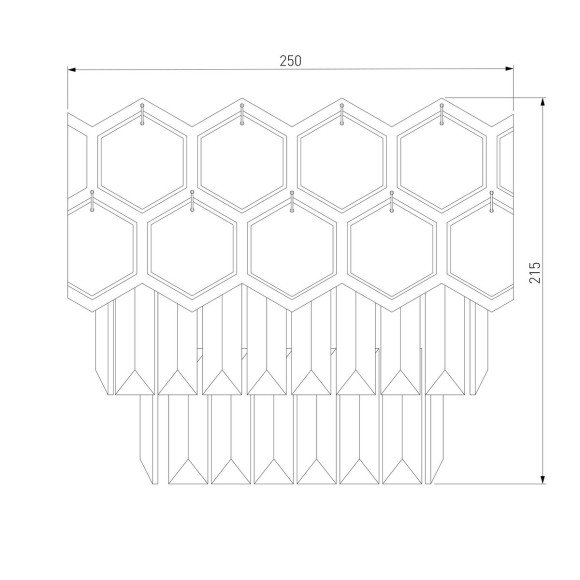 Настенный светильник Eurosvet Ariana 10124/2 хром/прозрачный хрусталь Strotskis (10113/2)