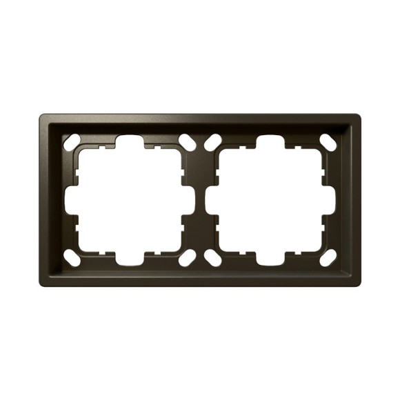 Рамка серия FD 2-постовая Jasmart FD1002BR