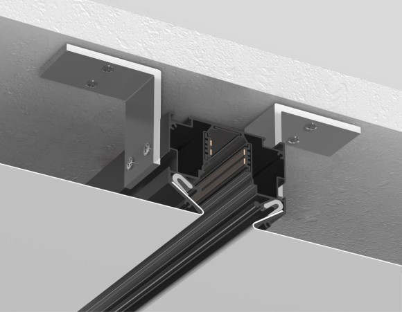 Шинопровод магнитный для монтажа в натяжной ПВХ потолок системы крепления гарпун Ambrella Light Magnetic Standard GL3349