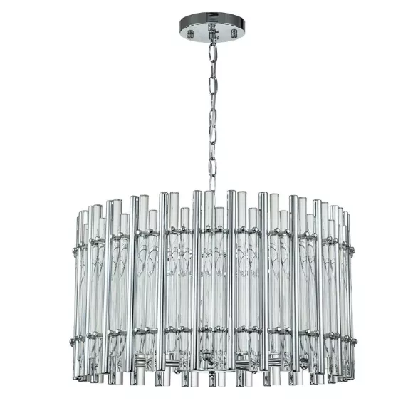 Подвесная люстра Indigo Violino 12025/7P Chrome V000308, крупный план Подвесная люстра Indigo Violino 12025/7P Chrome V000308, крупный план