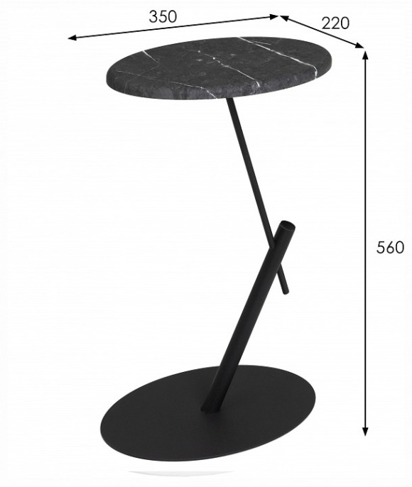 Стол придиванный МеталлАрт М015 ML_4673750200776