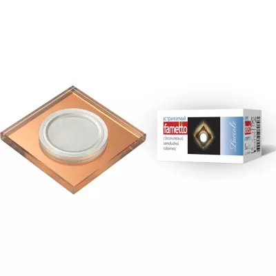 Встраиваемый светильник Fametto Luciole DLS-L107 GU5.3 CHROME/BRONZE