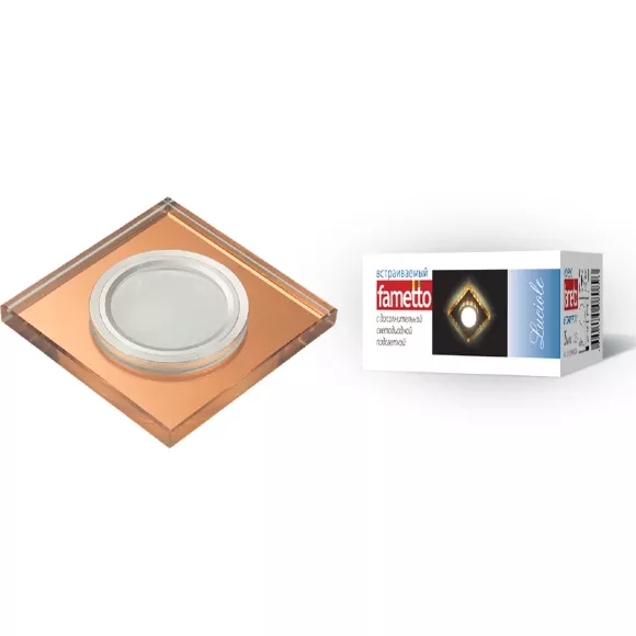 Встраиваемый светильник Fametto Luciole DLS-L107 GU5.3 CHROME/BRONZE Встраиваемый светильник Fametto Luciole DLS-L107 GU5.3 CHROME/BRONZE