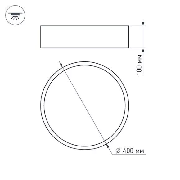 Трековый светодиодный светильник Arlight Mag-Laser-45-L480-27W Warm3000 032648, Черный, Теплый белый, Металл