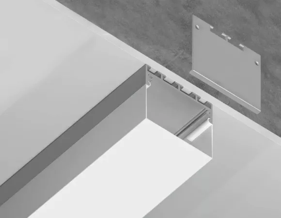 Алюминиевый профиль накладной/подвесной Profile System 42*45 для светодиодной ленты до 33,4мм Ambrella Light Illumination GP3070AL Алюминиевый профиль накладной/подвесной Profile System 42*45 для светодиодной ленты до 33,4мм Ambrella Light Illumination GP3070AL