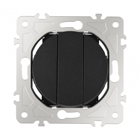 Выключатель трехклавишный Arte Milano 202.30-3.black