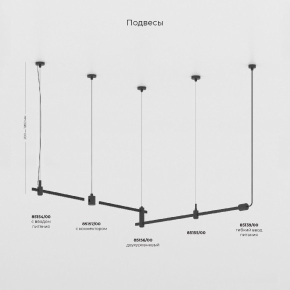 Декоративная стойка с вводом питания Elektrostandard Esthetic Magnetic 4690389202193 85146/00 a065442