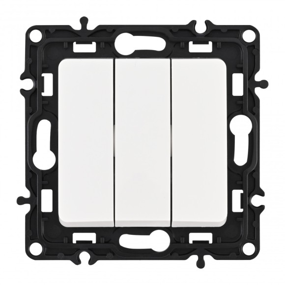 Выключатель трехклавишный Arte Milano 217.30-3.white