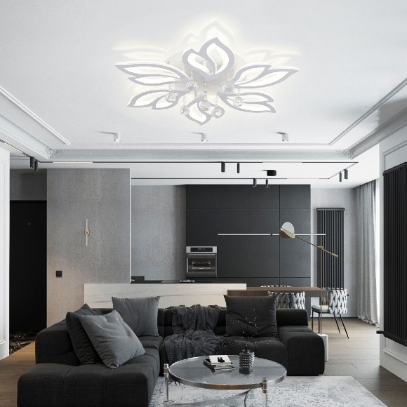 Потолочная светодиодная люстра с пультом управления Natali Kovaltseva Sand LED LAMPS 81241