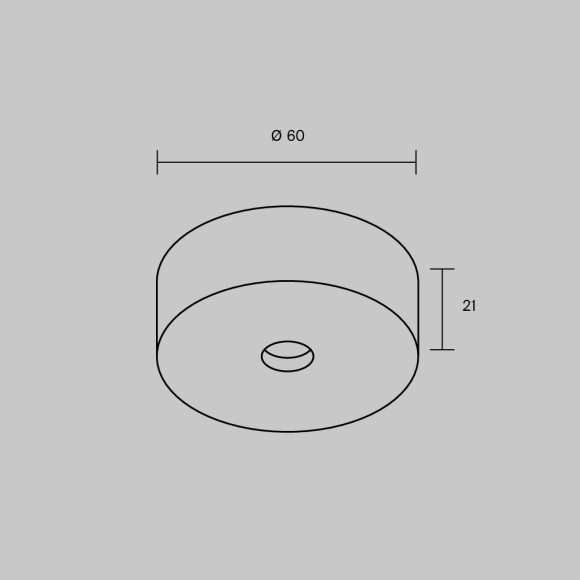 Накладная потолочная чаша для вертикального шинопроводаMaytoni TRA234SCB-B