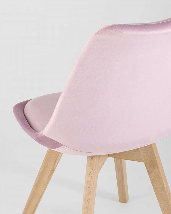 Набор из 4 стульев Frankfurt SGR_Y863_velvet_pink_BOX_EAMES