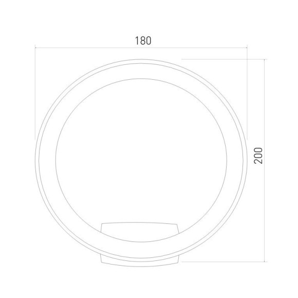 Уличный настенный светильник Elektrostandard Ring 4690389175985