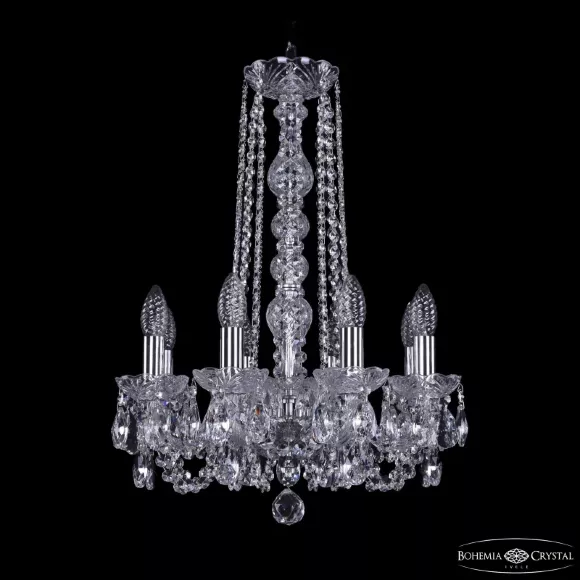 Подвесная люстра Bohemia Ivele Crystal 1402/8/141/h-57 Ni Подвесная люстра Bohemia Ivele Crystal 1402/8/141/h-57 Ni