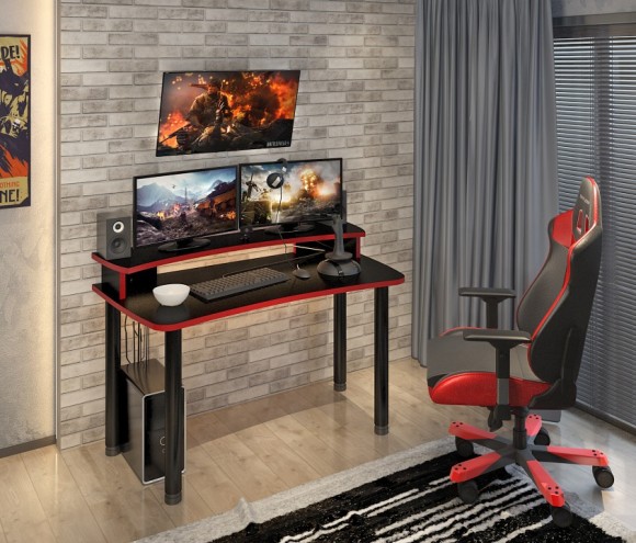 Стол компьютерный Домино Lite СКЛ-Софт140МО+НКИЛ140 MER_SKL-Soft140MO-NKIL140-CH