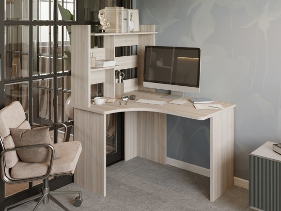 Стол компьютерный Домино Lite СКЛ-Угл120+НКЛ-100 MER_SKL-Ugl120-NKL-100-bez-tumby-K-LEV