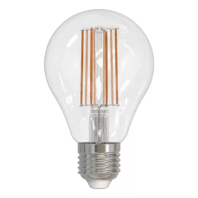 Лампа светодиодная филаментная (UL-00004870) Uniel E27 17W 3000K прозрачная LED-A70-17W/3000K/E27/CL PLS02WH