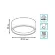 Накладной светильник Gauss Overhead HD040