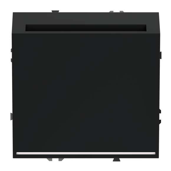 Выключатель встраиваемый Voltum S70 карточный 16А, (черный матовый) VLS010708