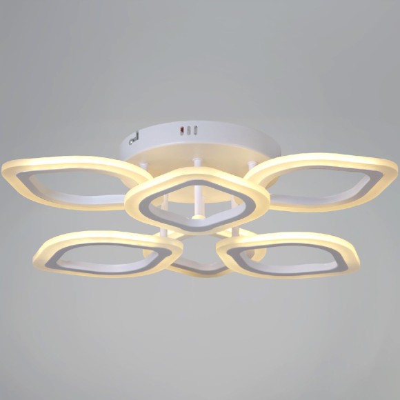 Потолочная светодиодная люстра с пультом управления Reluce 02302-0.3-3+3 WH