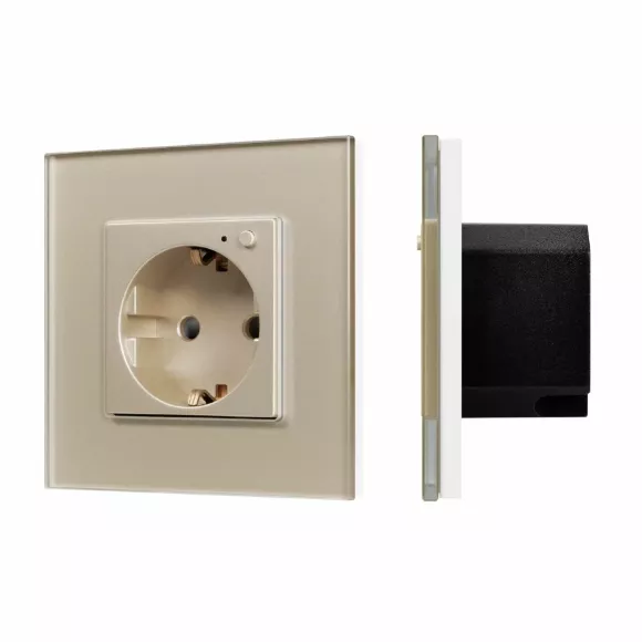 Розетка электрическая с Zigbee управлением Arlight SCT-OMALI-EUZB1-PL-GD (240V, 16A, Zigbee) 050218 Розетка электрическая с Zigbee управлением Arlight SCT-OMALI-EUZB1-PL-GD (240V, 16A, Zigbee) 050218