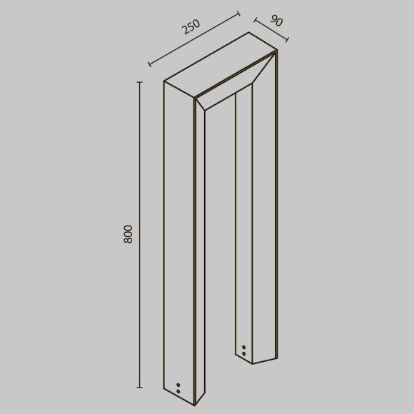 Ландшафтный светильник Maytoni Frama O469FL-L12GF3K