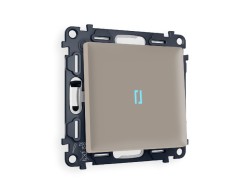 Комплект механизма 1-кл проходного выключателя с подсветкой Ambrella Volt Alfa MA362040