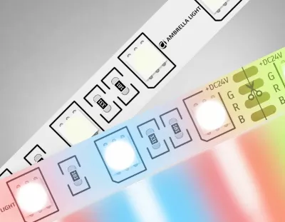 Светодиодная лента Ambrella Light LED Strip 24В 5050 14,4Вт/м RGB 5м IP20 GS4302