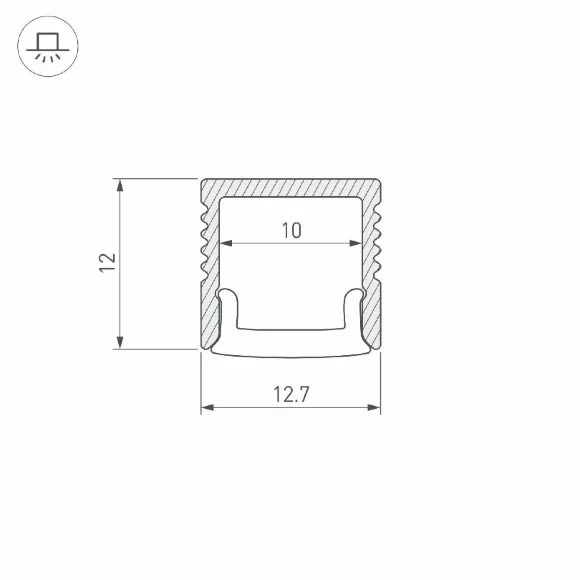 Профиль Arlight FANTOM-BENT-W12-SIDE-2000 ANOD 040326(1) Профиль Arlight FANTOM-BENT-W12-SIDE-2000 ANOD 040326(1)