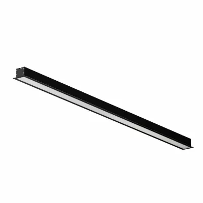 Линейный встраиваемый светильник Maytoni Technical 3000K 50x35 (Черный, 1 м) LL313011