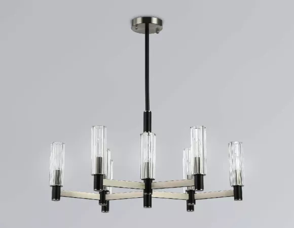 Люстра на штанге Ambrella Light High Light Heigh Light LH55503, Модерн, Никель, Прозрачный Люстра на штанге Ambrella Light High Light Heigh Light LH55503, Модерн, Никель, Прозрачный