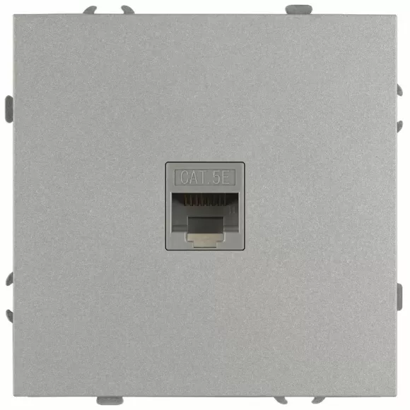 Розетка Эра Galaxy 15-3107-03 информационная RJ45 IP20 алюминий Б0070739
