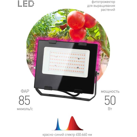 Фитопрожектор для растений ЭРА FITO-50W-RB-LED Б0046368