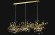 Подвесной светильник Crystal Lux GARDEN SP3х3 L1200 GOLD