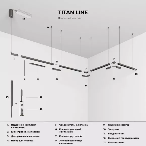 Шинопровод магнитный накладной Elektrostandard Titan Line 85227/00 4690389219092 a072147 Шинопровод магнитный накладной Elektrostandard Titan Line 85227/00 4690389219092 a072147